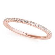 Prong Set Half Eternity Ring in Gold & Platinum