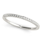 Prong Set Half Eternity Ring in Gold & Platinum