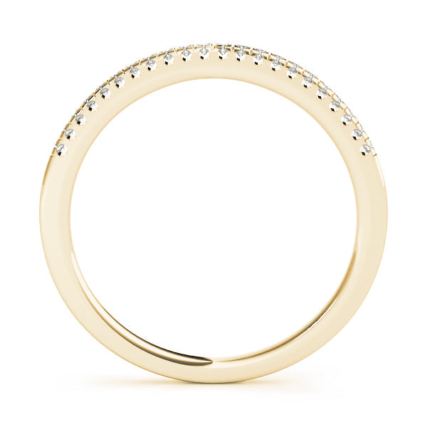 Prong Set Half Eternity Ring in Gold & Platinum