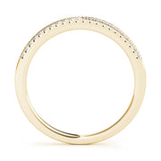 Prong Set Half Eternity Ring in Gold & Platinum