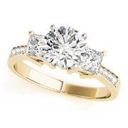 Princess Cut Diamond Ring in Gold & in 10K/14K gold and platinum with certified lab-grown or natural diamonds