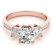Princess Cut Diamond Ring in Gold & in 10K/14K gold and platinum with certified lab-grown or natural diamonds