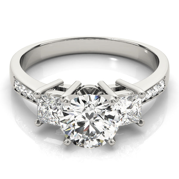 Princess Cut Diamond Ring in Gold & in 10K/14K gold and platinum with certified lab-grown or natural diamonds