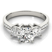 Princess Cut Diamond Ring in Gold & in 10K/14K gold and platinum with certified lab-grown or natural diamonds