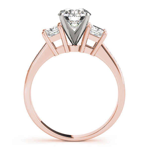 Princess Cut Diamond Ring in Gold & in 10K/14K gold and platinum with certified lab-grown or natural diamonds