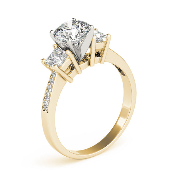 Princess Cut Diamond Ring in Gold & in 10K/14K gold and platinum with certified lab-grown or natural diamonds