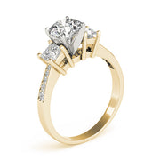 Princess Cut Diamond Ring in Gold & in 10K/14K gold and platinum with certified lab-grown or natural diamonds