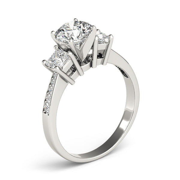 Princess Cut Diamond Ring in Gold & in 10K/14K gold and platinum with certified lab-grown or natural diamonds