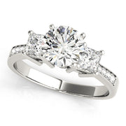 Princess Cut Diamond Ring in Gold & in 10K/14K gold and platinum with certified lab-grown or natural diamonds