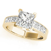 Eternal Fancy Shape Remounts Princess Diamond Engagement Ring in 10K/14K gold and platinum with certified lab-grown or natural diamonds