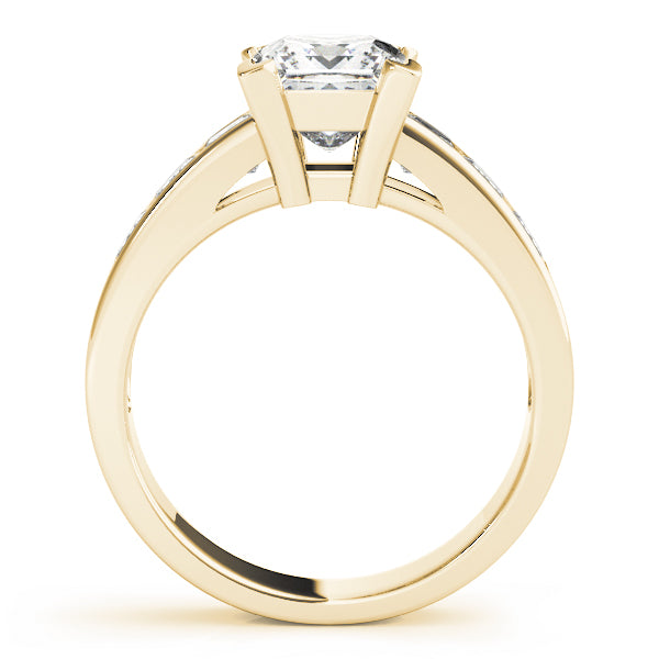 Eternal Fancy Shape Remounts Princess Diamond Engagement Ring in 10K/14K gold and platinum with certified lab-grown or natural diamonds