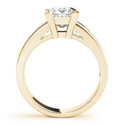 Eternal Fancy Shape Remounts Princess Diamond Engagement Ring in 10K/14K gold and platinum with certified lab-grown or natural diamonds