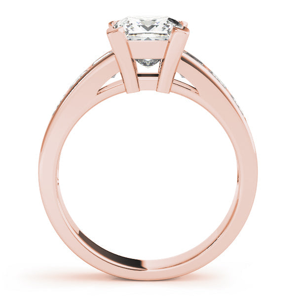 Eternal Fancy Shape Remounts Princess Diamond Engagement Ring in 10K/14K gold and platinum with certified lab-grown or natural diamonds