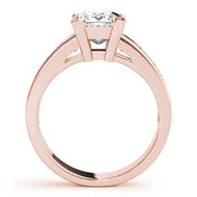 Eternal Fancy Shape Remounts Princess Diamond Engagement Ring in 10K/14K gold and platinum with certified lab-grown or natural diamonds