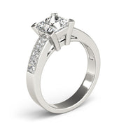 Eternal Fancy Shape Remounts Princess Diamond Engagement Ring in 10K/14K gold and platinum with certified lab-grown or natural diamonds