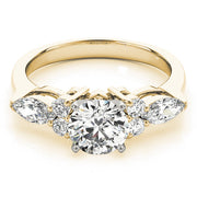 Splendid Fancy Shape Remounts Marquise Diamond Engagement Ring in 10K/14K gold and platinum with certified lab-grown or natural diamonds