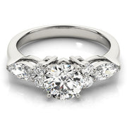 Splendid Fancy Shape Remounts Marquise Diamond Engagement Ring in 10K/14K gold and platinum with certified lab-grown or natural diamonds