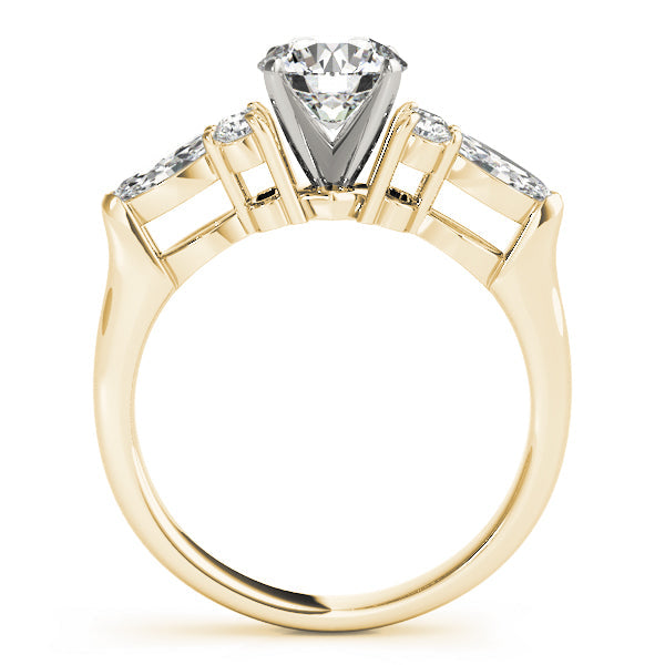 Splendid Fancy Shape Remounts Marquise Diamond Engagement Ring in 10K/14K gold and platinum with certified lab-grown or natural diamonds