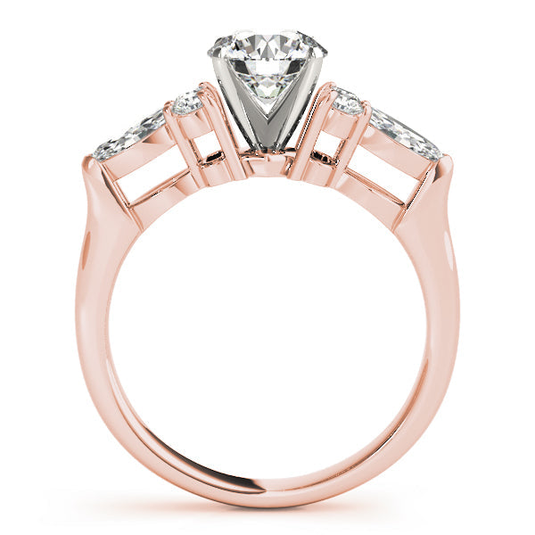Splendid Fancy Shape Remounts Marquise Diamond Engagement Ring in 10K/14K gold and platinum with certified lab-grown or natural diamonds