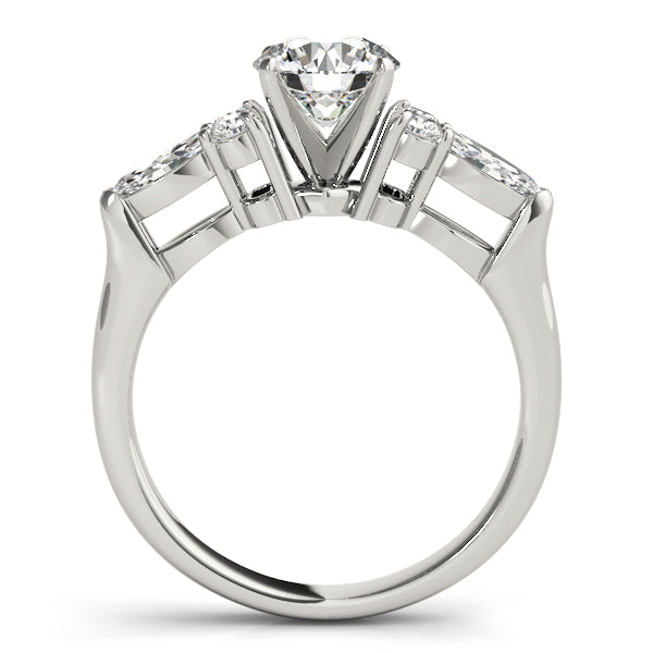 Splendid Fancy Shape Remounts Marquise Diamond Engagement Ring in 10K/14K gold and platinum with certified lab-grown or natural diamonds