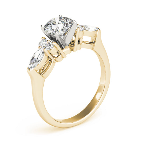 Splendid Fancy Shape Remounts Marquise Diamond Engagement Ring in 10K/14K gold and platinum with certified lab-grown or natural diamonds
