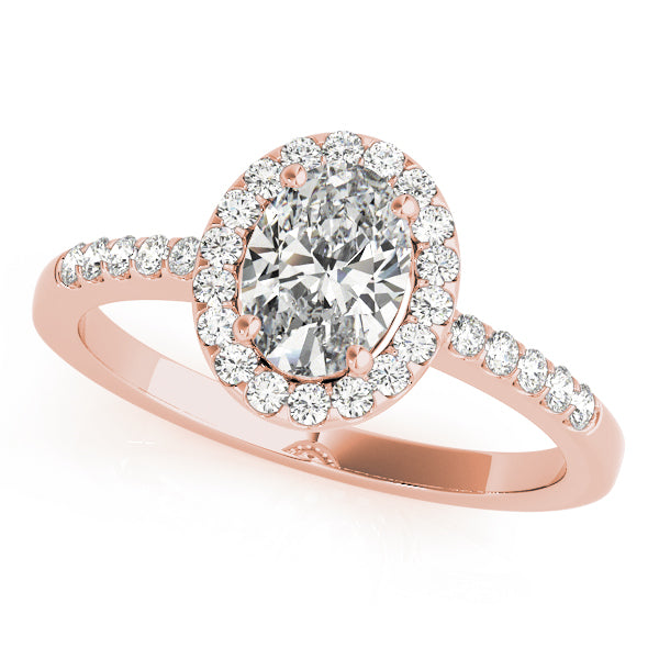 Prong Set Curved Half Eternity Ring in Gold & Platinum