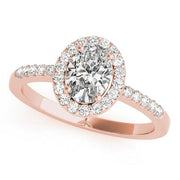 Prong Set Curved Half Eternity Ring in Gold & Platinum