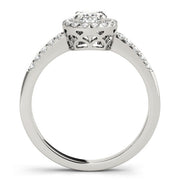 Resplendent Halo Oval Diamond Engagement Ring in 10K/14K gold and platinum with certified lab-grown or natural diamonds