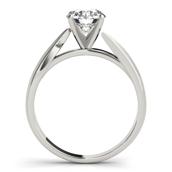 Luxe Solitaires Round Diamond Engagement Ring in 10K/14K gold and platinum with certified lab-grown or natural diamonds