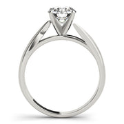Luxe Solitaires Round Diamond Engagement Ring in 10K/14K gold and platinum with certified lab-grown or natural diamonds