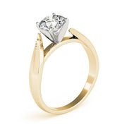 Luxe Solitaires Round Diamond Engagement Ring in 10K/14K gold and platinum with certified lab-grown or natural diamonds