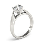 Luxe Solitaires Round Diamond Engagement Ring in 10K/14K gold and platinum with certified lab-grown or natural diamonds