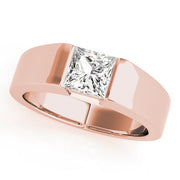 Signature Solitaires Princess Diamond Engagement Ring in 10K/14K gold and platinum with certified lab-grown or natural diamonds