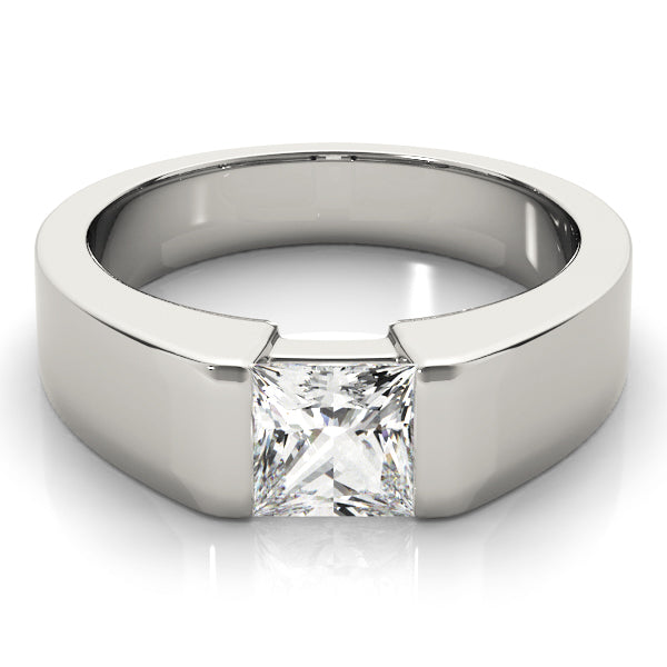 Signature Solitaires Princess Diamond Engagement Ring in 10K/14K gold and platinum with certified lab-grown or natural diamonds