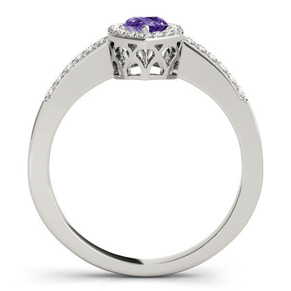 Artisan Halo Marquise Diamond Engagement Ring in 10K/14K gold and platinum with certified lab-grown or natural diamonds