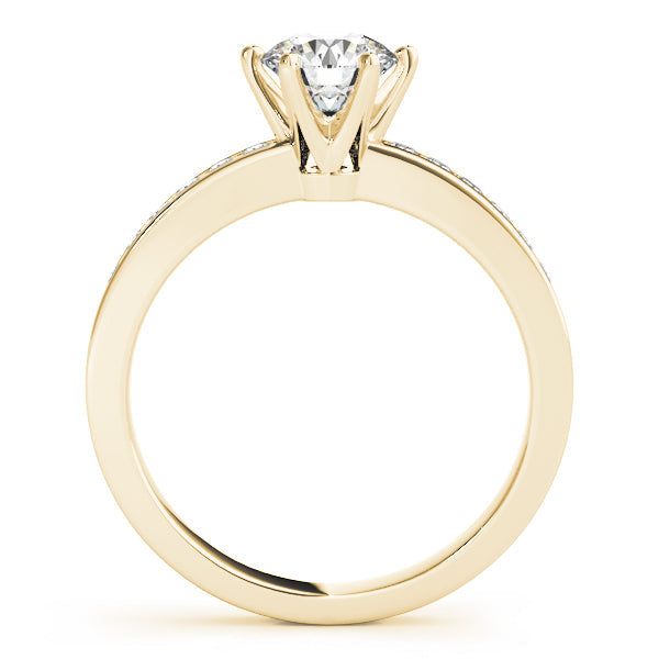 Eternal Channel-Set Round Diamond Engagement Ring in 10K/14K gold and platinum with certified lab-grown or natural diamonds