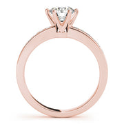 Eternal Channel-Set Round Diamond Engagement Ring in 10K/14K gold and platinum with certified lab-grown or natural diamonds