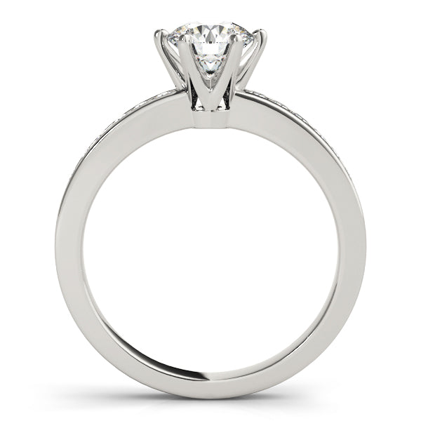 Eternal Channel-Set Round Diamond Engagement Ring in 10K/14K gold and platinum with certified lab-grown or natural diamonds