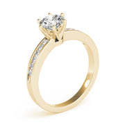 Eternal Channel-Set Round Diamond Engagement Ring in 10K/14K gold and platinum with certified lab-grown or natural diamonds