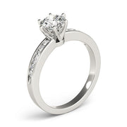 Eternal Channel-Set Round Diamond Engagement Ring in 10K/14K gold and platinum with certified lab-grown or natural diamonds