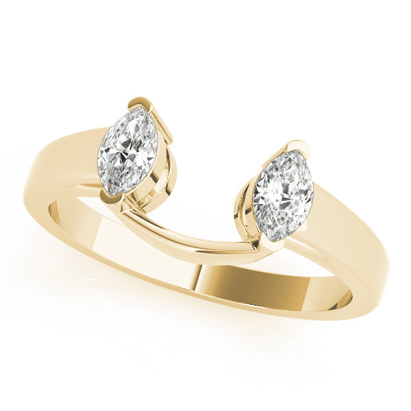 Wraps & Inserts Half Eternity Ring in 10K/14K gold and platinum with certified lab-grown or natural diamonds