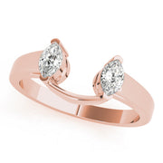 Wraps & Inserts Half Eternity Ring in Gold & Platinum