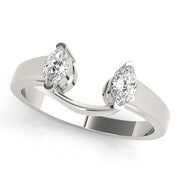 Wraps & Inserts Half Eternity Ring in Gold & Platinum
