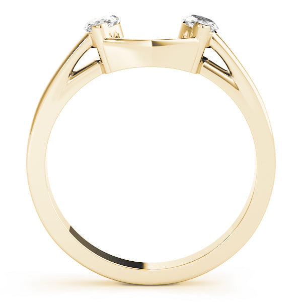 Wraps & Inserts Half Eternity Ring in Gold & Platinum