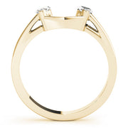Wraps & Inserts Half Eternity Ring in Gold & Platinum