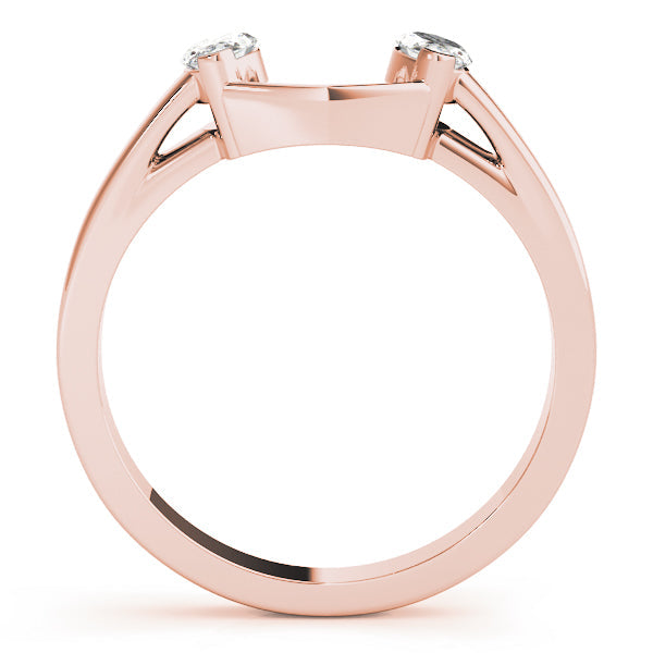 Wraps & Inserts Half Eternity Ring in Gold & Platinum