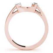 Wraps & Inserts Half Eternity Ring in Gold & Platinum