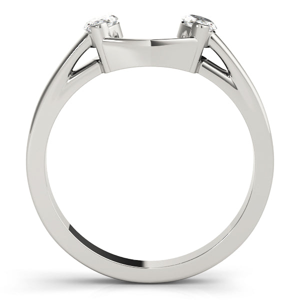 Wraps & Inserts Half Eternity Ring in Gold & Platinum