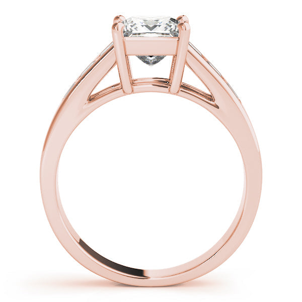 Celestial Fancy Shape Remounts Princess Diamond Engagement Ring in 10K/14K gold and platinum with certified lab-grown or natural diamonds