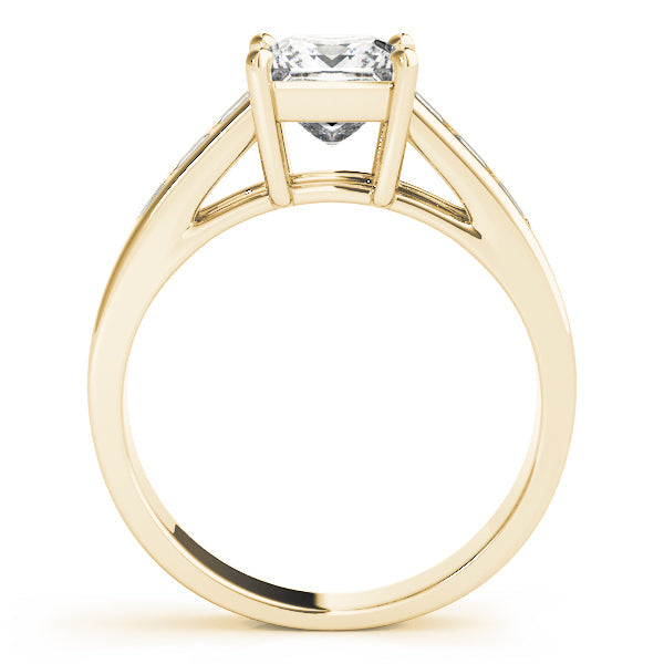 Celestial Fancy Shape Remounts Princess Diamond Engagement Ring in 10K/14K gold and platinum with certified lab-grown or natural diamonds
